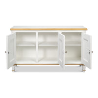 Louis XVI Three-Door Buffet in White and Gold - additional view