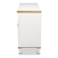 Louis XVI Three-Door Buffet in White and Gold - additional view