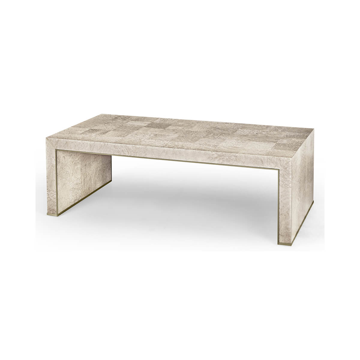 Modern Madrona Coffee Table full view beige pattern.