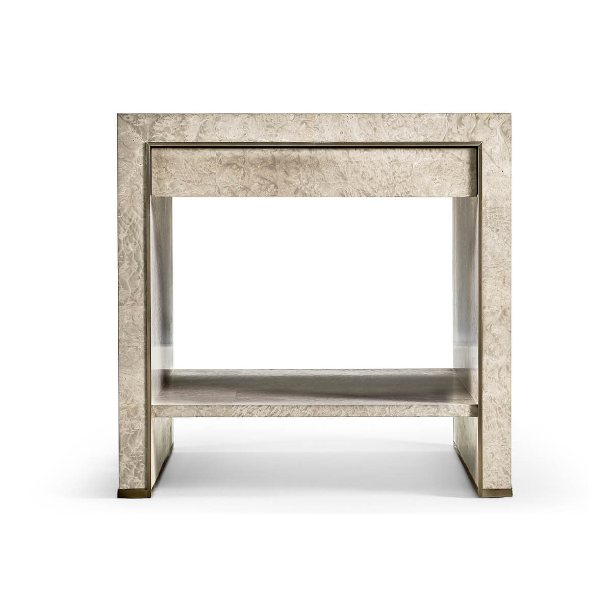 Front view of Madrona End Table highlighting minimalist design.