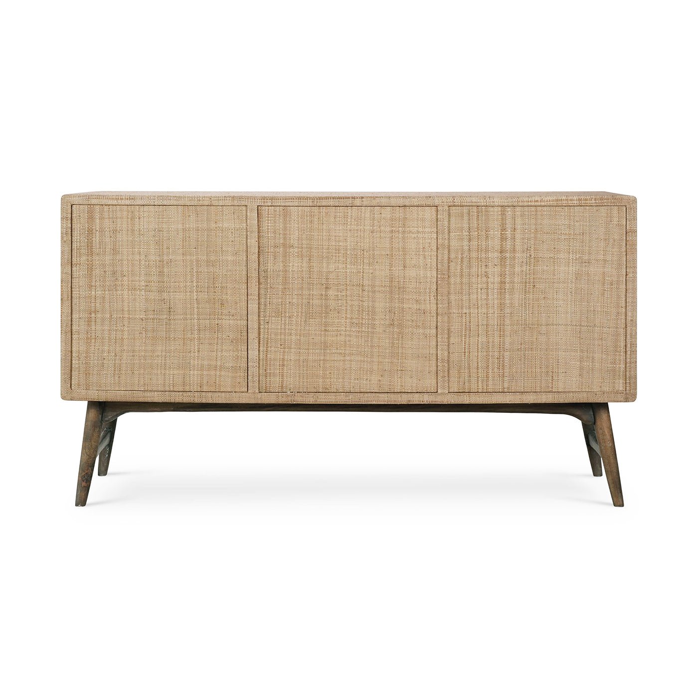 Back view of mid-century buffet sideboard.
