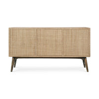 Back view of mid-century buffet sideboard.