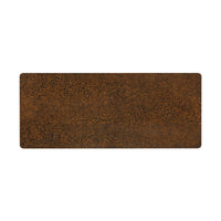 Top view of mid-century writing table surface.