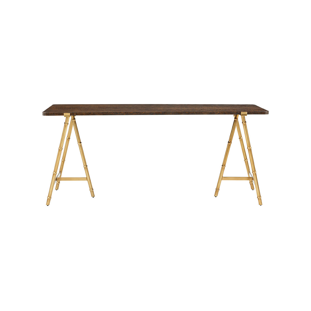 Writing table front view, showcasing sleek design.