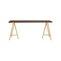 Writing table front view, showcasing sleek design.