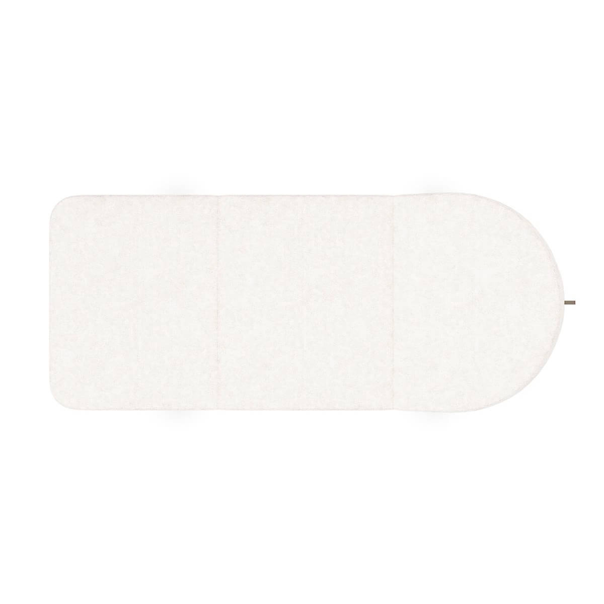 Top view of cushioned modern chaise lounge.