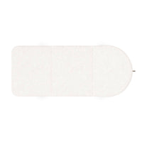 Top view of cushioned modern chaise lounge.