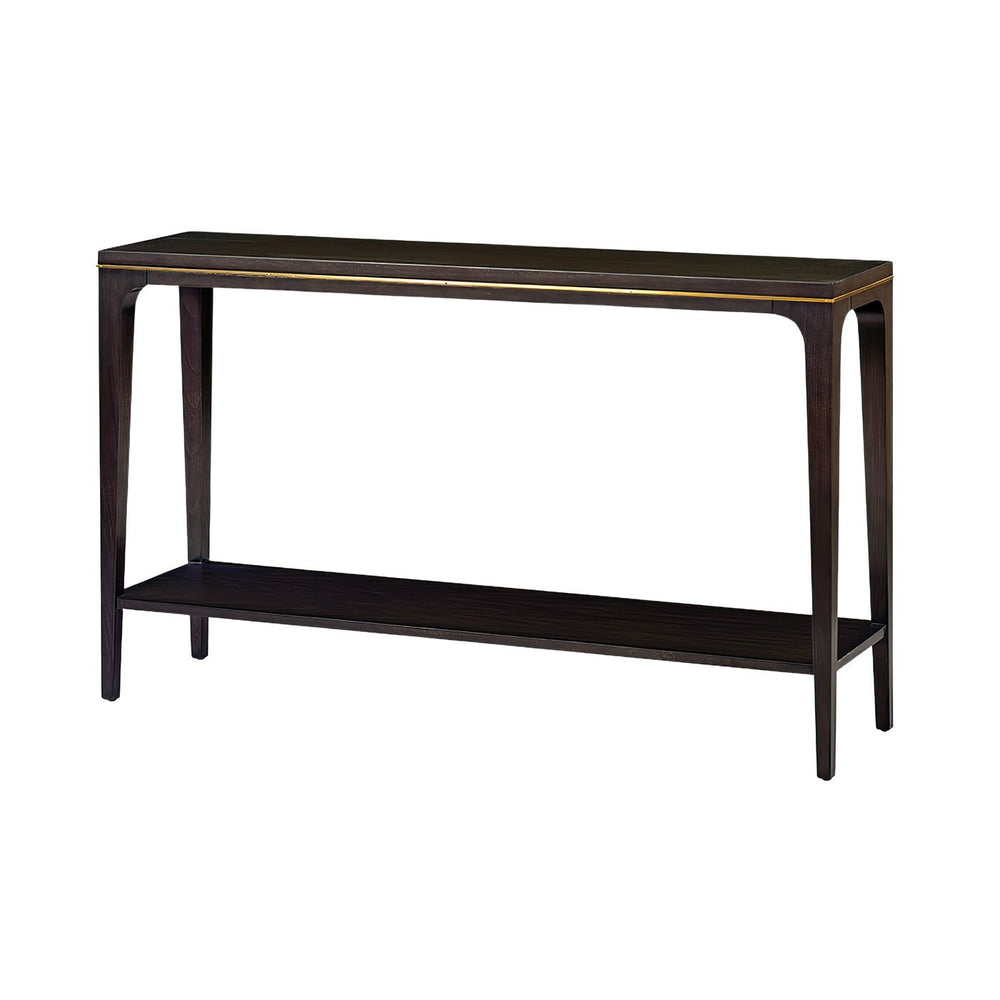 Sleek mid-century console table with minimalist design.