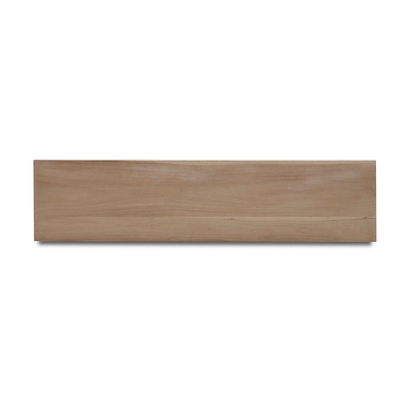 Top view of console table showcasing smooth tabletop.