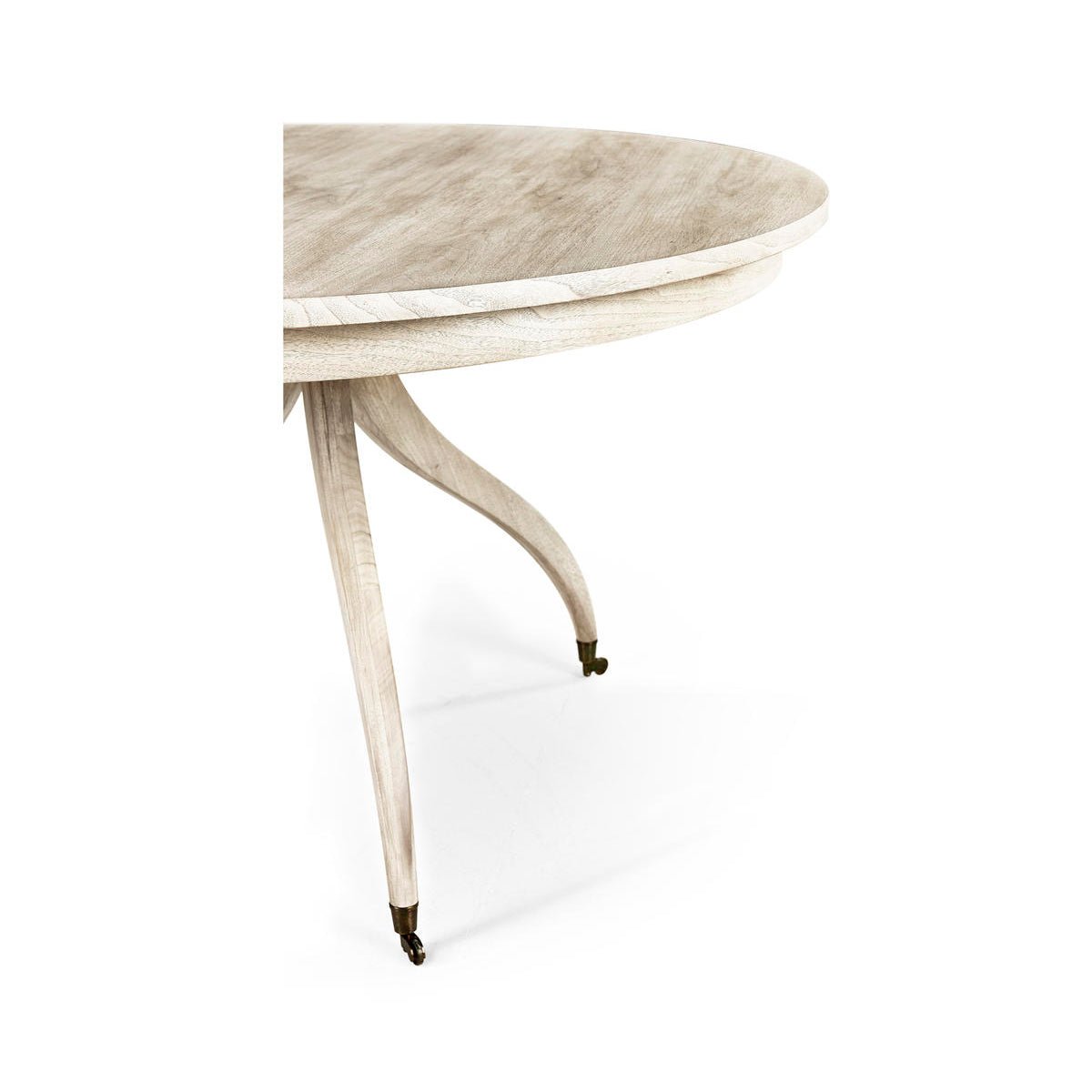 Close-up of table edge and leg detail.