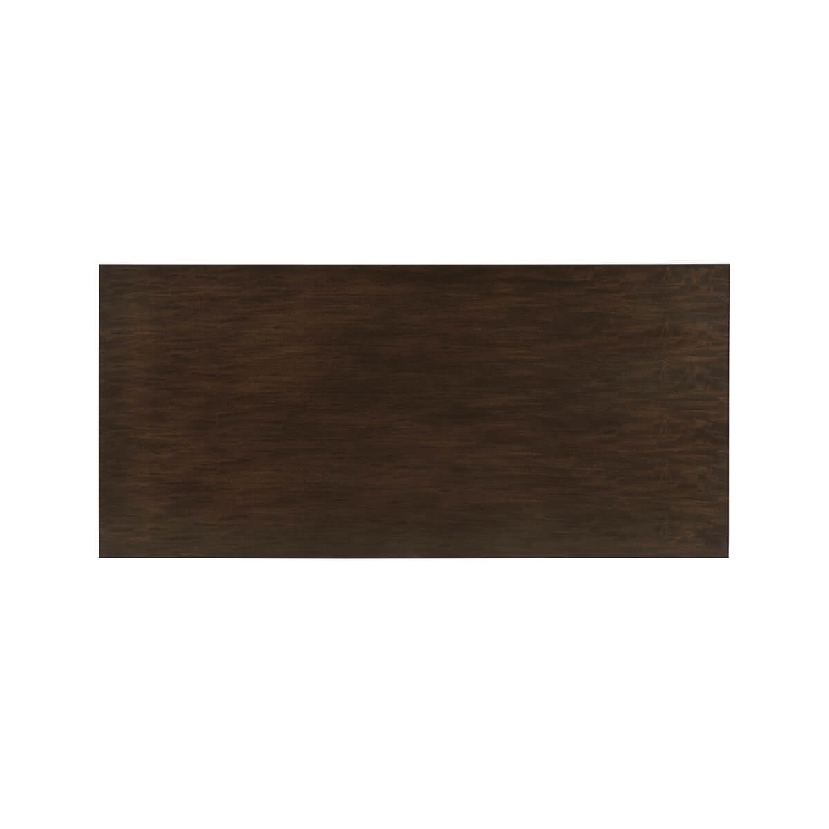 Top view of mid-century inspired writing desk.