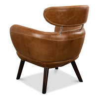 Mid Century Leather Armchair - English Georgian America