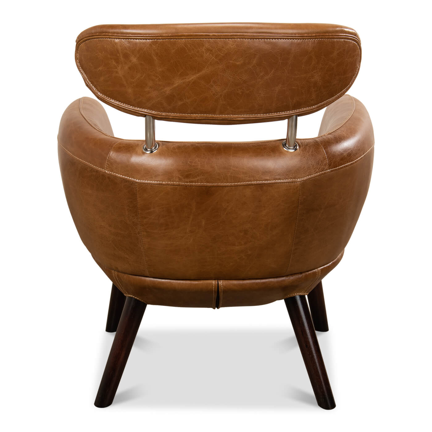 Mid Century Leather Armchair - English Georgian America