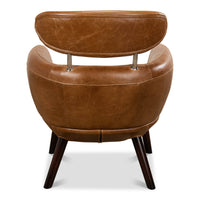 Mid Century Leather Armchair - English Georgian America