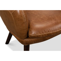 Mid Century Leather Armchair - English Georgian America