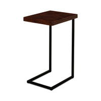 Rear view, slim design accent table.