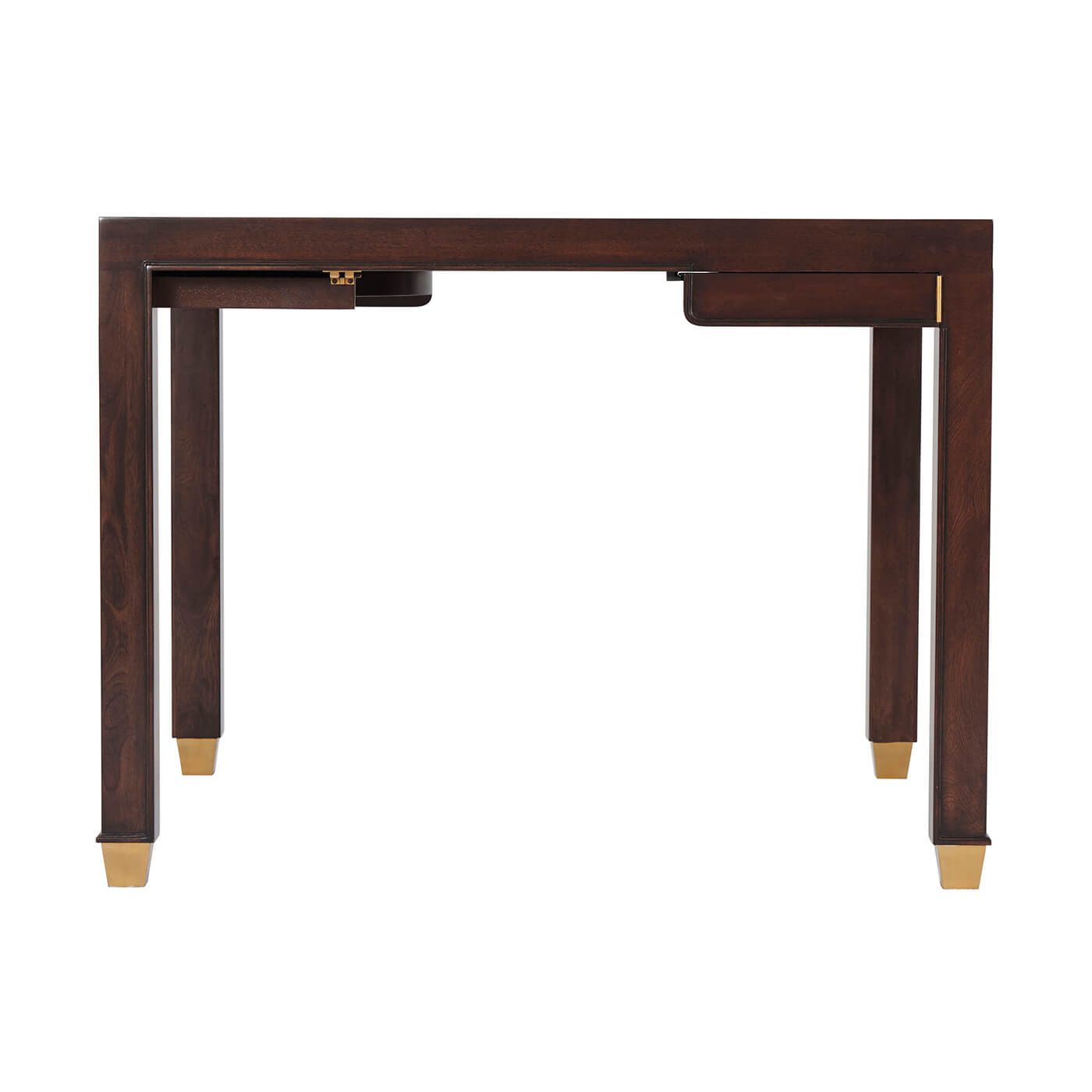Side view of game table showing leg design.