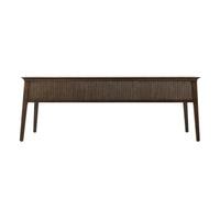 Front view of mid-century cocktail table base.
