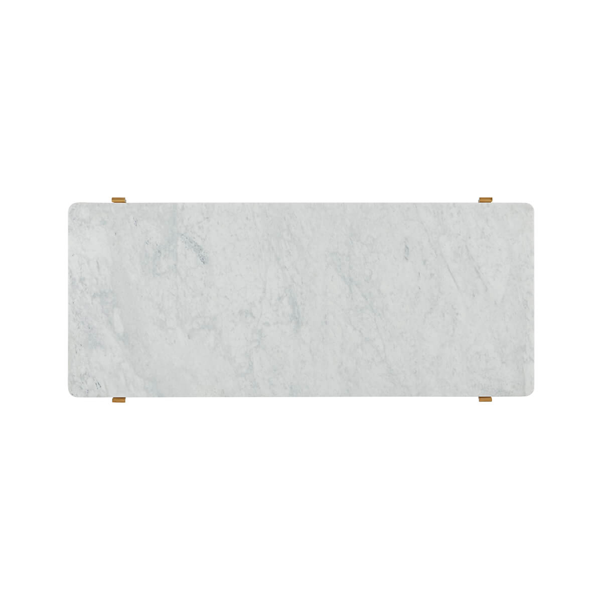 Top view of mid-century marble writing table surface.