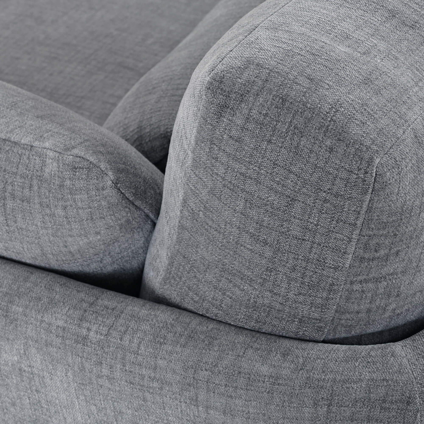 Close-up of mid-century sofa cushion detail.