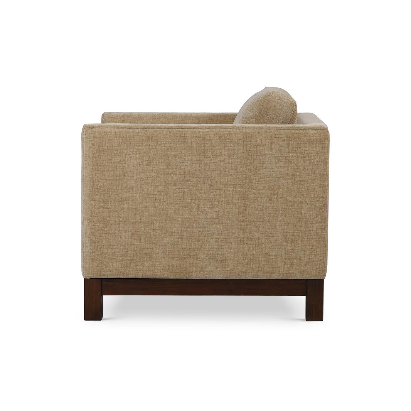 Mid - Century Modern Armchair – French Yellow Performance Fabric - English Georgian America