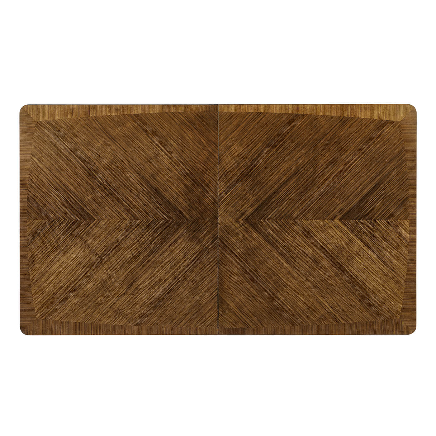 Top view of mid-century modern dining table.