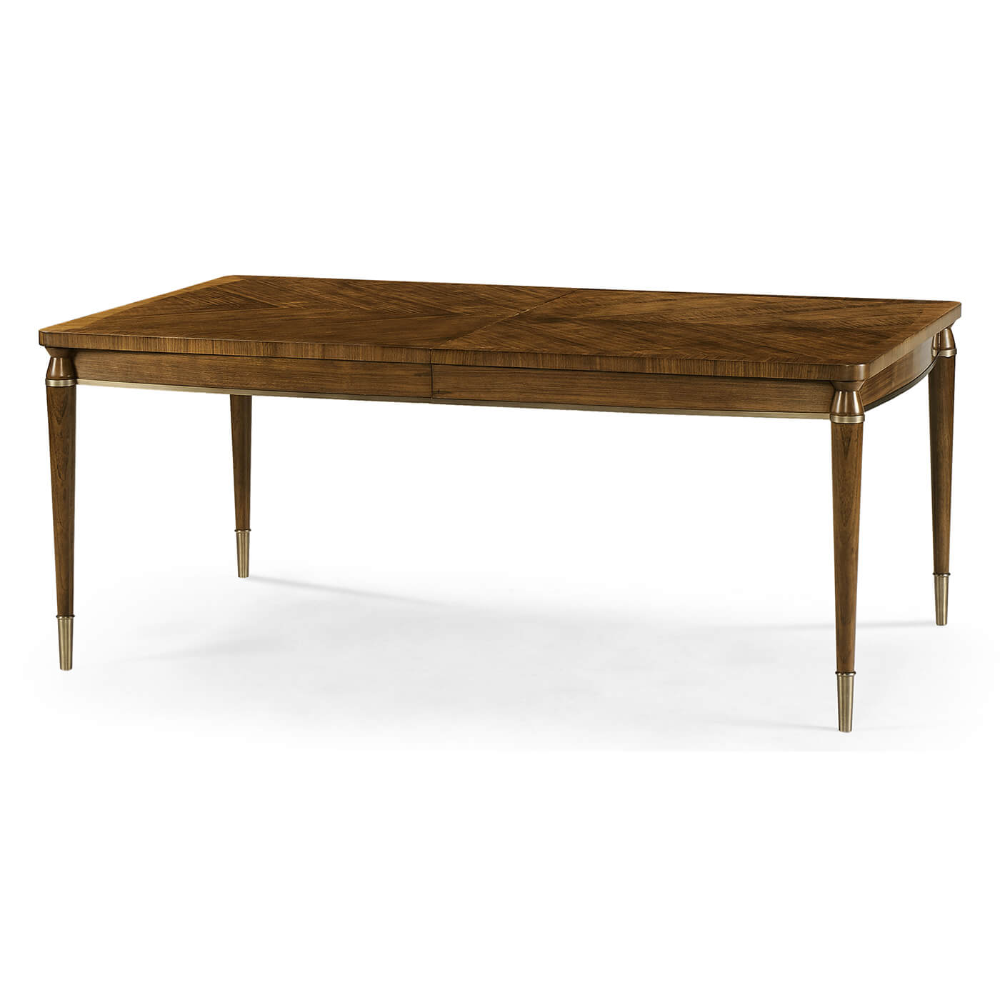 Mid-century dining table, non-extended view.
