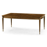 Mid-century dining table, non-extended view.
