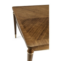 Corner detail of mid-century modern dining table.
