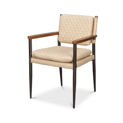 Mid-Century Modern chair, angled front view.