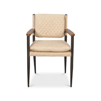 Mid-Century Modern chair, straight front view.