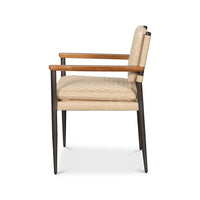 Mid-Century Modern chair, side profile.
