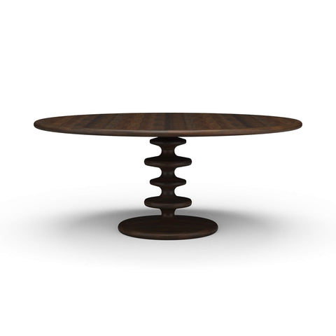 Mid Century Modern Round Dining Table - 72"
