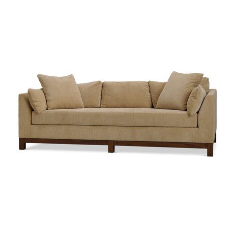 Mid-Century Modern Sofa – French Yellow Performance Fabric