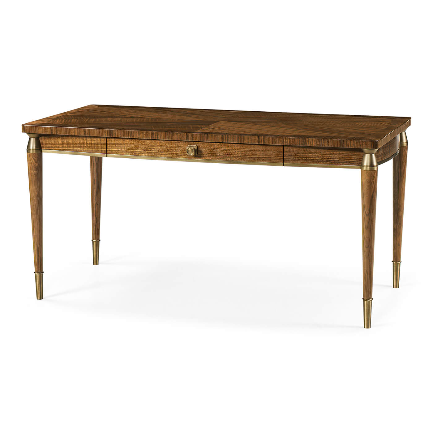 Walnut desk with elegant mid-century modern design.