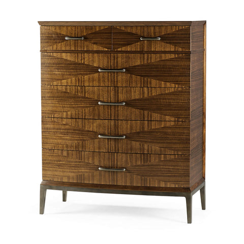 Mid Century Modern Walnut Tall Chest
