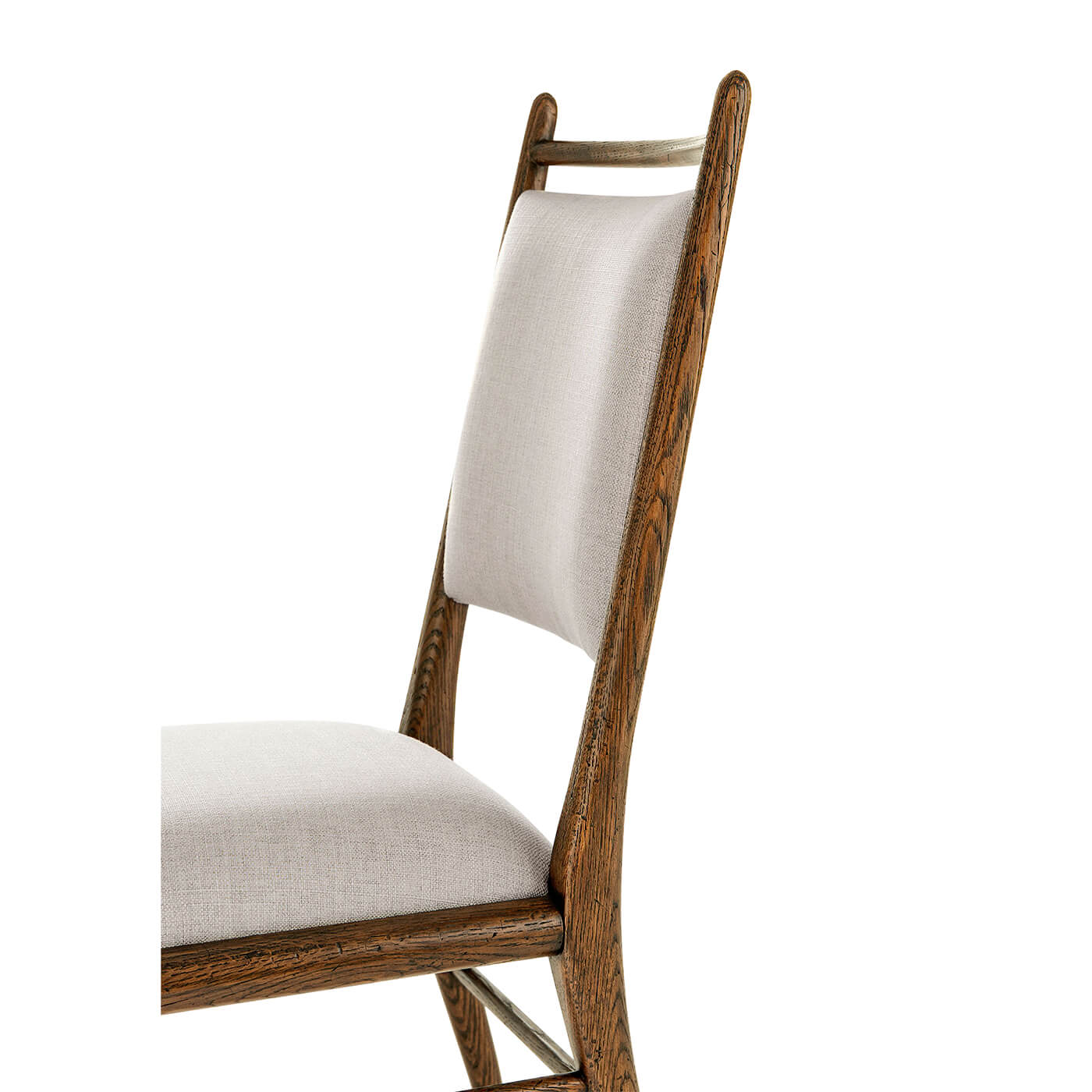 Close-up of chair back and frame details.