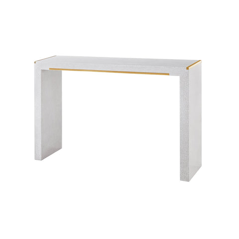 Mid Century Small White Console