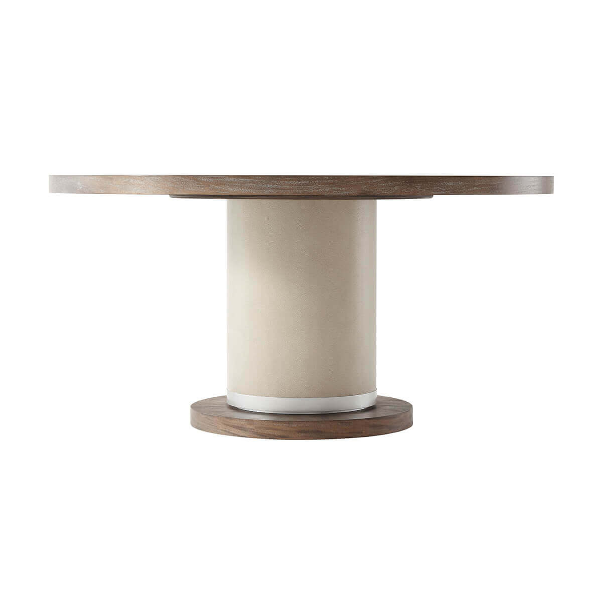 Side view of mid century dining table structure.