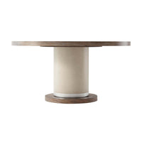 Side view of mid century dining table structure.