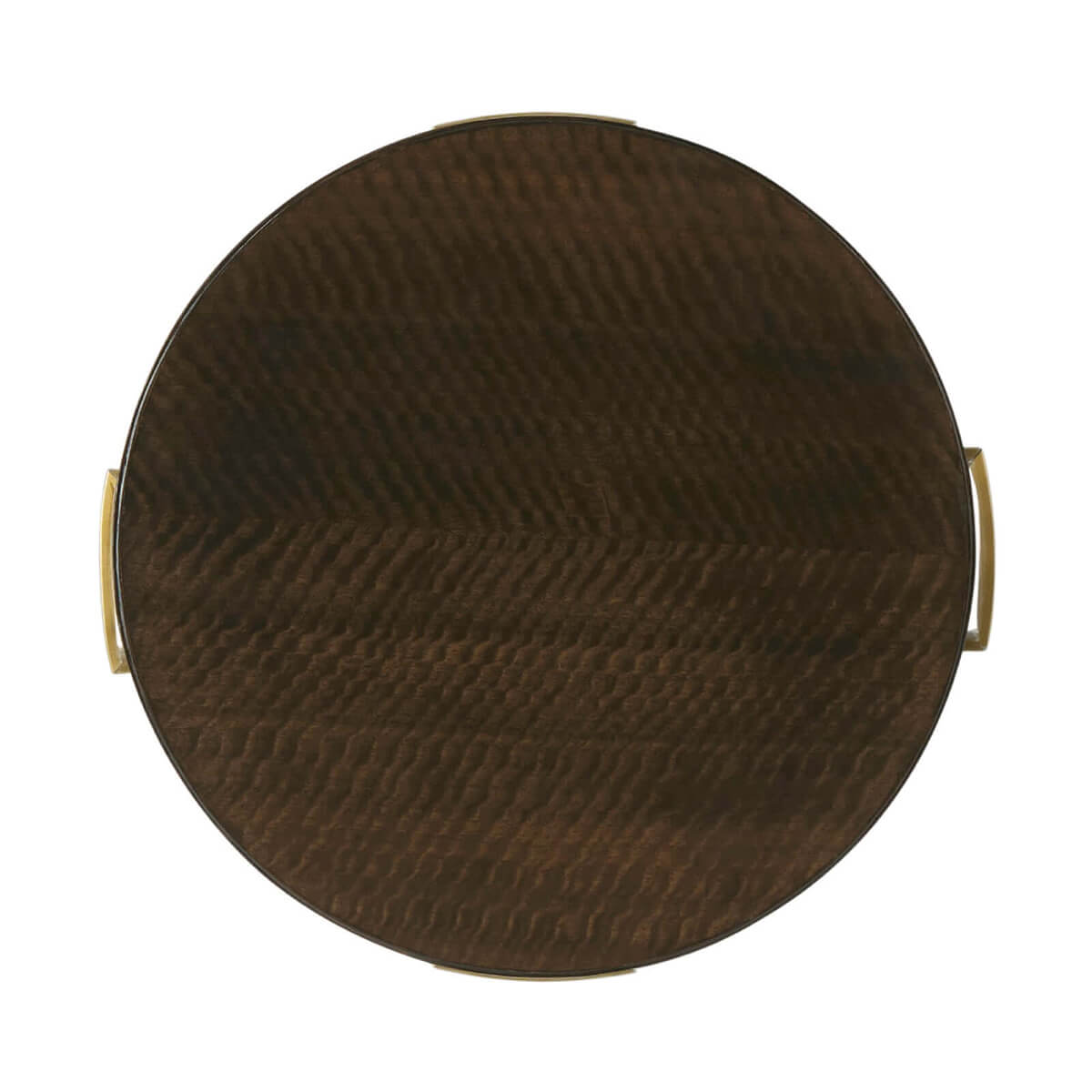 Mid century accent table top view.