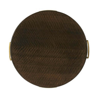 Mid century accent table top view.