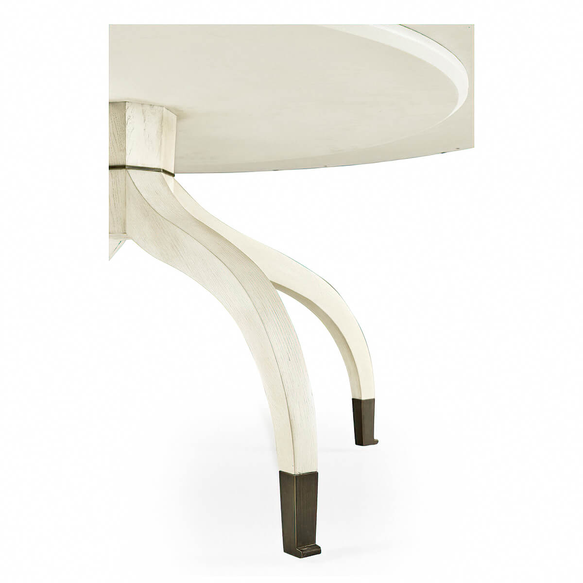 Stylish dining table legs, close-up.