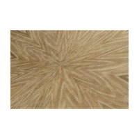 Detailed view of woodgrain pattern on dining table surface.