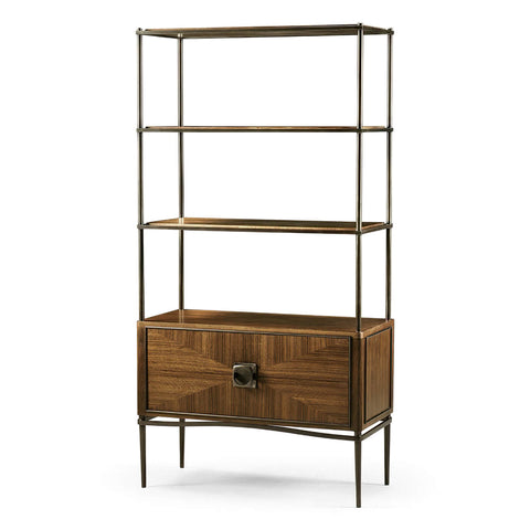 Mid Century Walnut Etagere