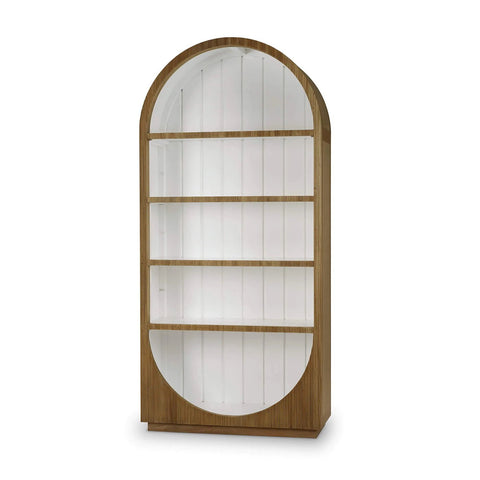 Modern Arched Top Open Bookshelf