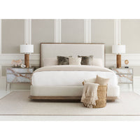 Bedroom scene with Modern Ash Frame Platform King Bed.