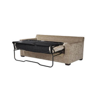 Bella sleeper sofa with bed frame extending out.