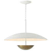 Modern Bowl Chandelier, angled view with distinctive shape.