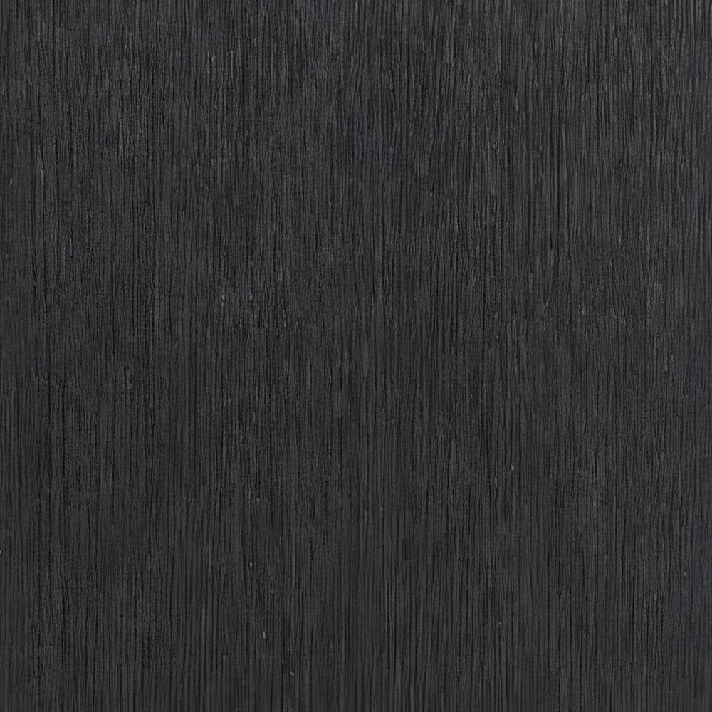 Charcoal oak texture of modern round coffee table surface.